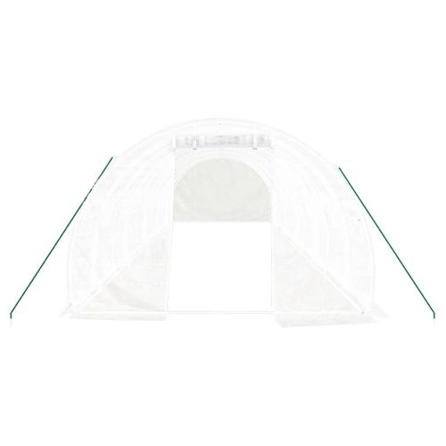 Serre Avec Cadre En Acier Blanc 30 M² 10x3x2 M