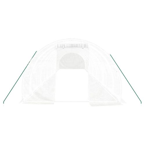 Serre Avec Cadre En Acier Blanc 42 M² 14x3x2 M