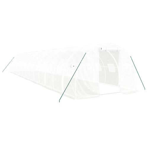 Serre Avec Cadre En Acier Blanc 42 M² 14x3x2 M