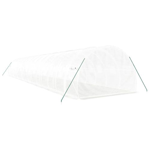 Serre Avec Cadre En Acier Blanc 48 M² 16x3x2 M
