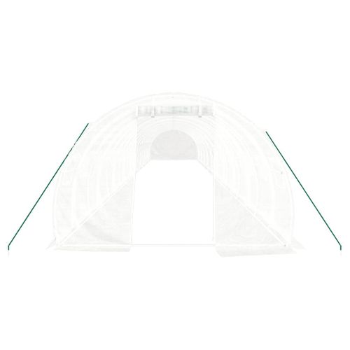 Serre Avec Cadre En Acier Blanc 60 M² 20x3x2 M