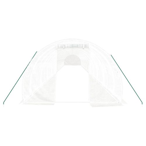 Serre Avec Cadre En Acier Blanc 72 M² 24x3x2 M