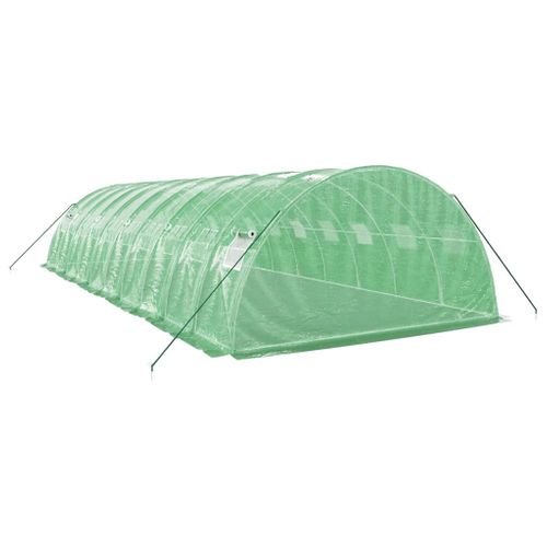 Serre Avec Cadre En Acier Vert 40 M² 10x4x2 M