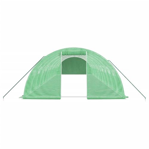 Serre Avec Cadre En Acier Vert 48 M² 12x4x2 M
