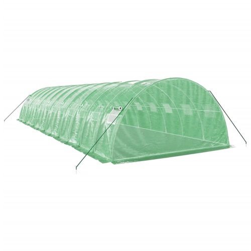 Serre Avec Cadre En Acier Vert 48 M² 12x4x2 M