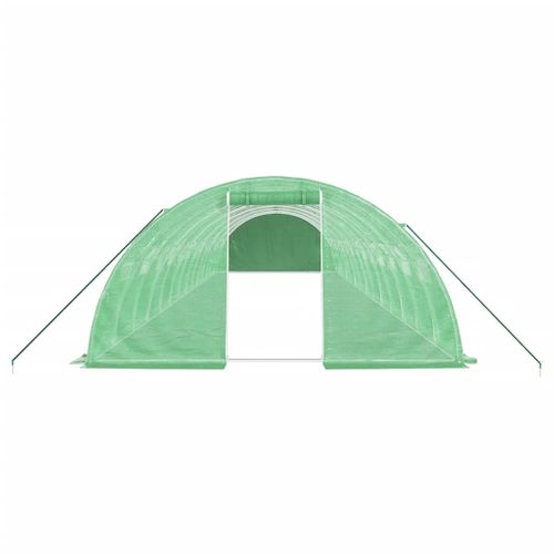 Serre Avec Cadre En Acier Vert 56 M² 14x4x2 M