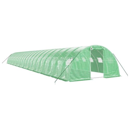 Serre Avec Cadre En Acier Vert 88 M² 22x4x2 M