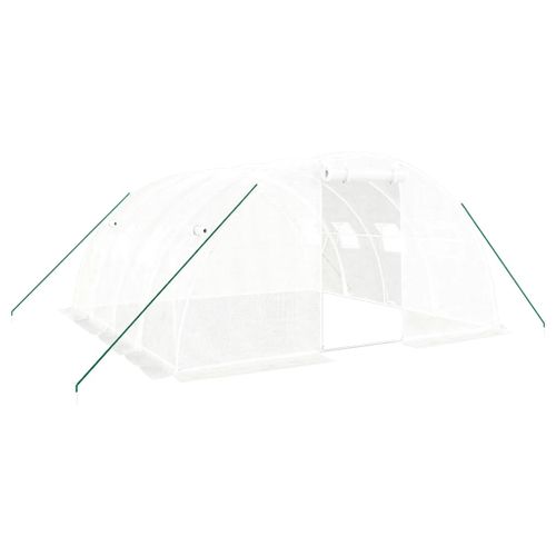 Serre Avec Cadre En Acier Blanc 16 M² 4x4x2 M