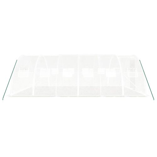 Serre Avec Cadre En Acier Blanc 24 M² 6x4x2 M