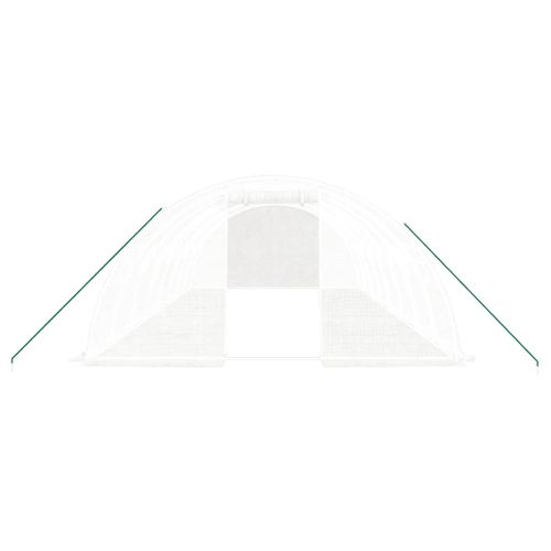 Serre Avec Cadre En Acier Blanc 32 M² 8x4x2 M