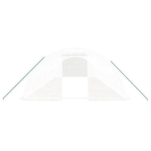 Serre Avec Cadre En Acier Blanc 40 M² 10x4x2 M