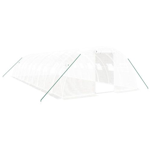 Serre Avec Cadre En Acier Blanc 40 M² 10x4x2 M