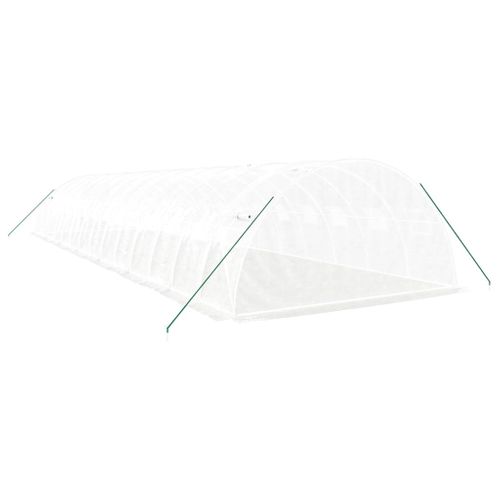 Serre Avec Cadre En Acier Blanc 56 M² 14x4x2 M