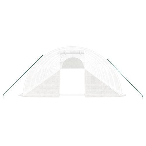 Serre Avec Cadre En Acier Blanc 88 M² 22x4x2 M