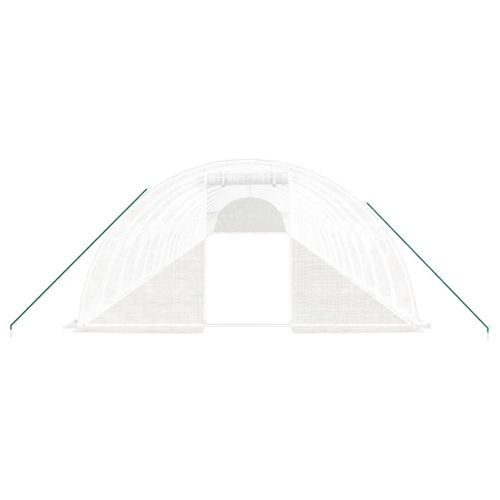 Serre Avec Cadre En Acier Blanc 96 M² 24x4x2 M