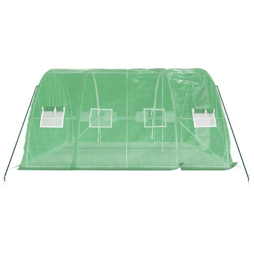 Serre Avec Cadre En Acier Vert 20 M² 5x4x2,3 M