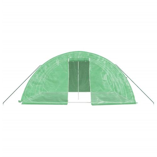 Serre Avec Cadre En Acier Vert 20 M² 5x4x2,3 M