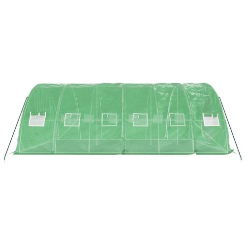 Serre Avec Cadre En Acier Vert 30 M² 6x5x2,3 M