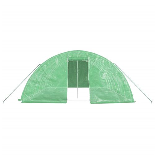 Serre Avec Cadre En Acier Vert 30 M² 6x5x2,3 M