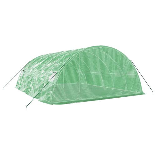 Serre Avec Cadre En Acier Vert 30 M² 6x5x2,3 M
