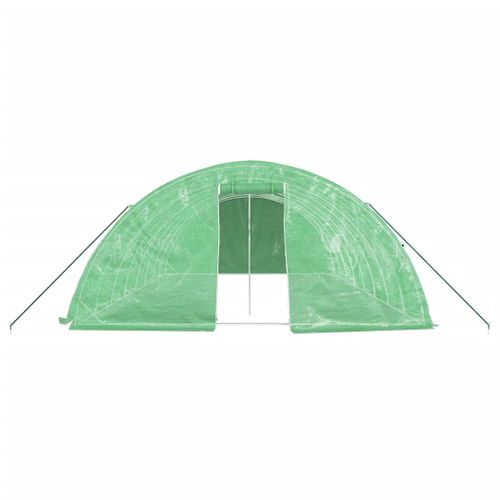 Serre Avec Cadre En Acier Vert 40 M² 8x5x2,3 M
