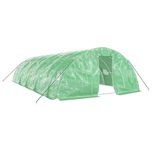 Serre Avec Cadre En Acier Vert 50 M² 10x5x2,3 M