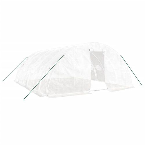Serre Avec Cadre En Acier Blanc 30 M² 6x5x2,3 M