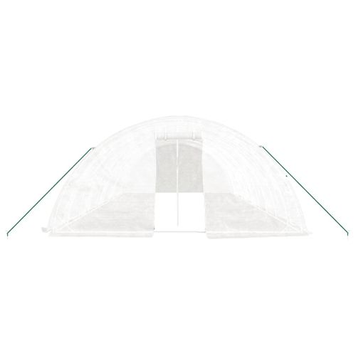 Serre Avec Cadre En Acier Blanc 50 M² 10x5x2,3 M