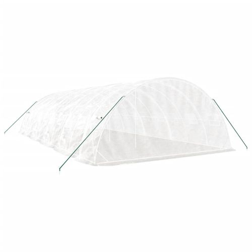 Serre Avec Cadre En Acier Blanc 50 M² 10x5x2,3 M