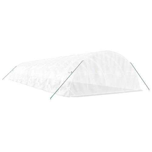 Serre Avec Cadre En Acier Blanc 80 M² 16x5x2,3 M