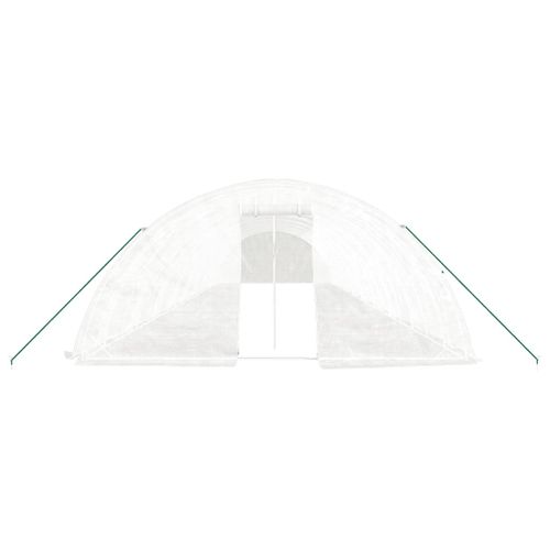 Serre Avec Cadre En Acier Blanc 90 M² 18x5x2,3 M