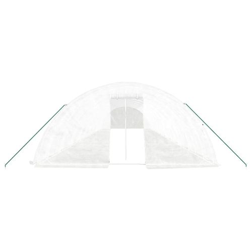 Serre Avec Cadre En Acier Blanc 100 M² 20x5x2,3 M