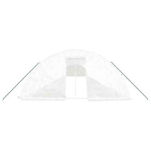 Serre Avec Cadre En Acier Blanc 110 M² 22x5x2,3 M