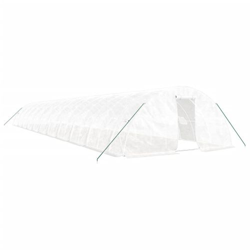 Serre Avec Cadre En Acier Blanc 110 M² 22x5x2,3 M