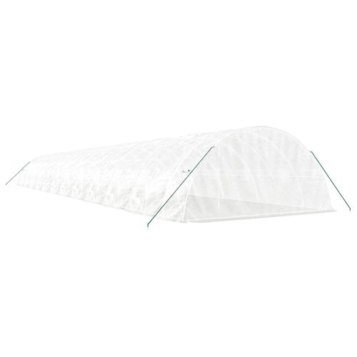 Serre Avec Cadre En Acier Blanc 120 M² 24x5x2,3 M