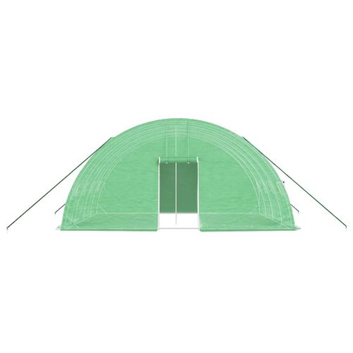 Serre Avec Cadre En Acier Vert 24 M² 6x4x2,85 M