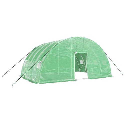 Serre Avec Cadre En Acier Vert 24 M² 6x4x2,85 M