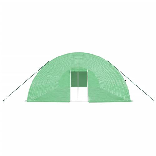 Serre Avec Cadre En Acier Vert 84 M² 14x6x2,85 M
