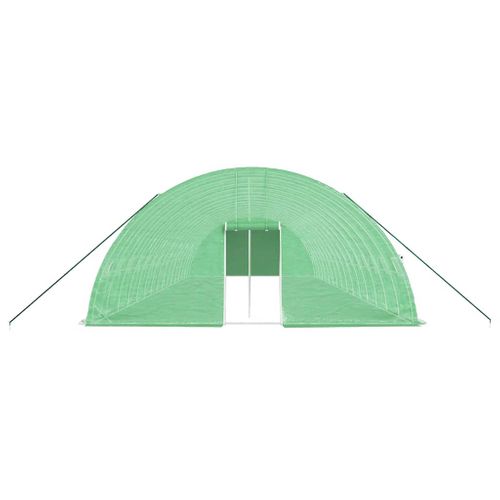 Serre Avec Cadre En Acier Vert 96 M² 16x6x2,85 M