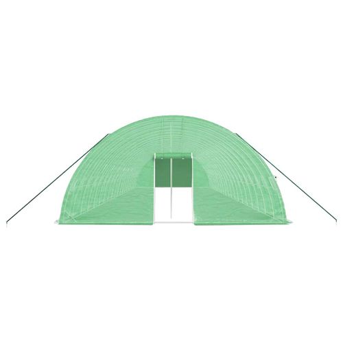 Serre Avec Cadre En Acier Vert 120 M² 20x6x2,85 M