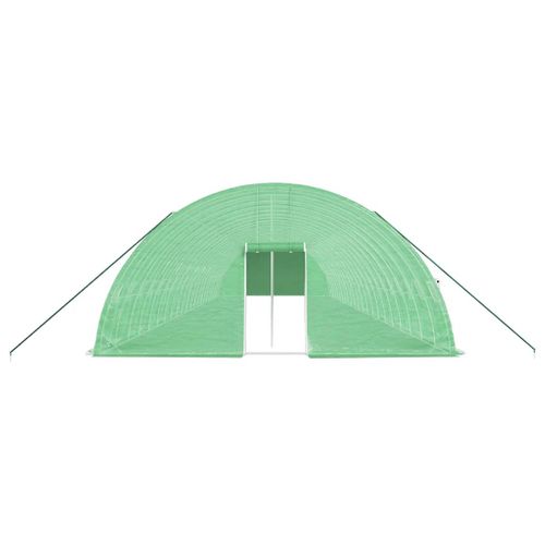 Serre Avec Cadre En Acier Vert 132 M² 22x6x2,85 M