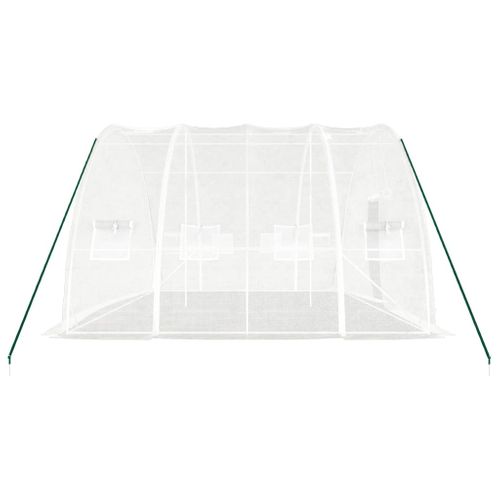 Serre Avec Cadre En Acier Blanc 24 M² 6x4x2,85 M