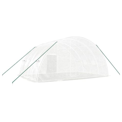 Serre Avec Cadre En Acier Blanc 24 M² 6x4x2,85 M