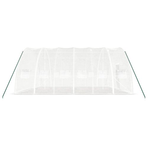 Serre Avec Cadre En Acier Blanc 36 M² 6x6x2,85 M