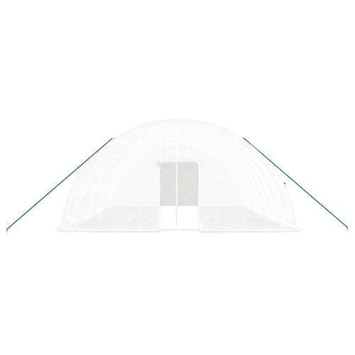 Serre Avec Cadre En Acier Blanc 48 M² 8x6x2,85 M