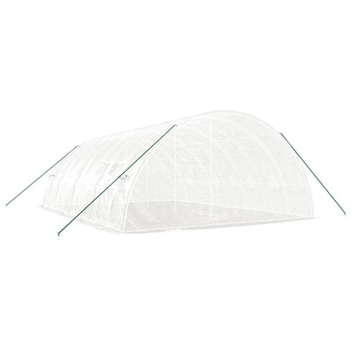 Serre Avec Cadre En Acier Blanc 48 M² 8x6x2,85 M