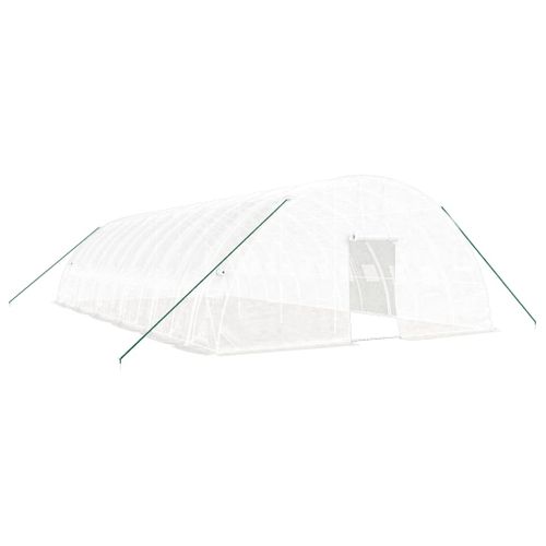 Serre Avec Cadre En Acier Blanc 72 M² 12x6x2,85 M