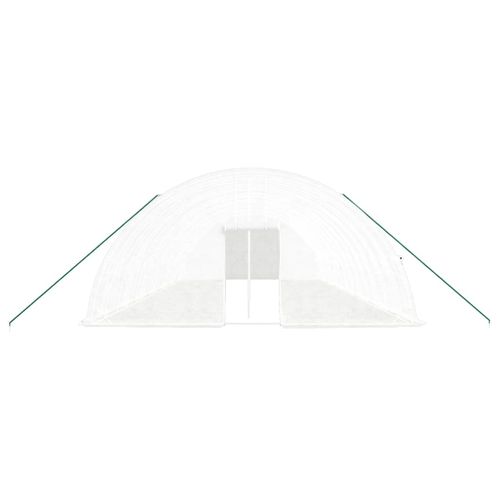 Serre Avec Cadre En Acier Blanc 84 M² 14x6x2,85 M