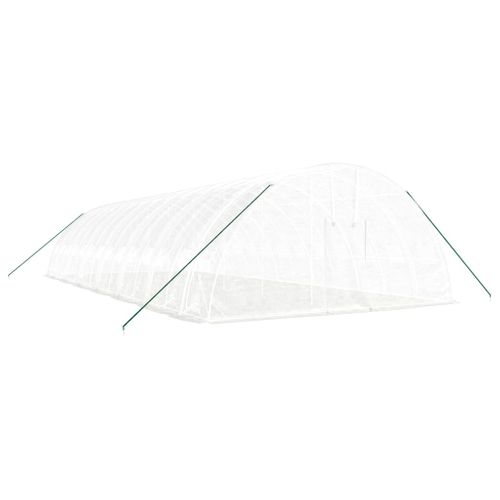 Serre Avec Cadre En Acier Blanc 84 M² 14x6x2,85 M