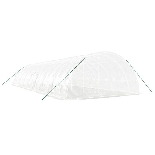 Serre Avec Cadre En Acier Blanc 96 M² 16x6x2,85 M